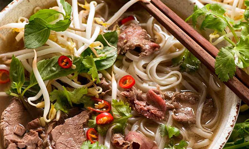 Pho Soup Plate - Delicate Aromatic Vietnamese Noodles